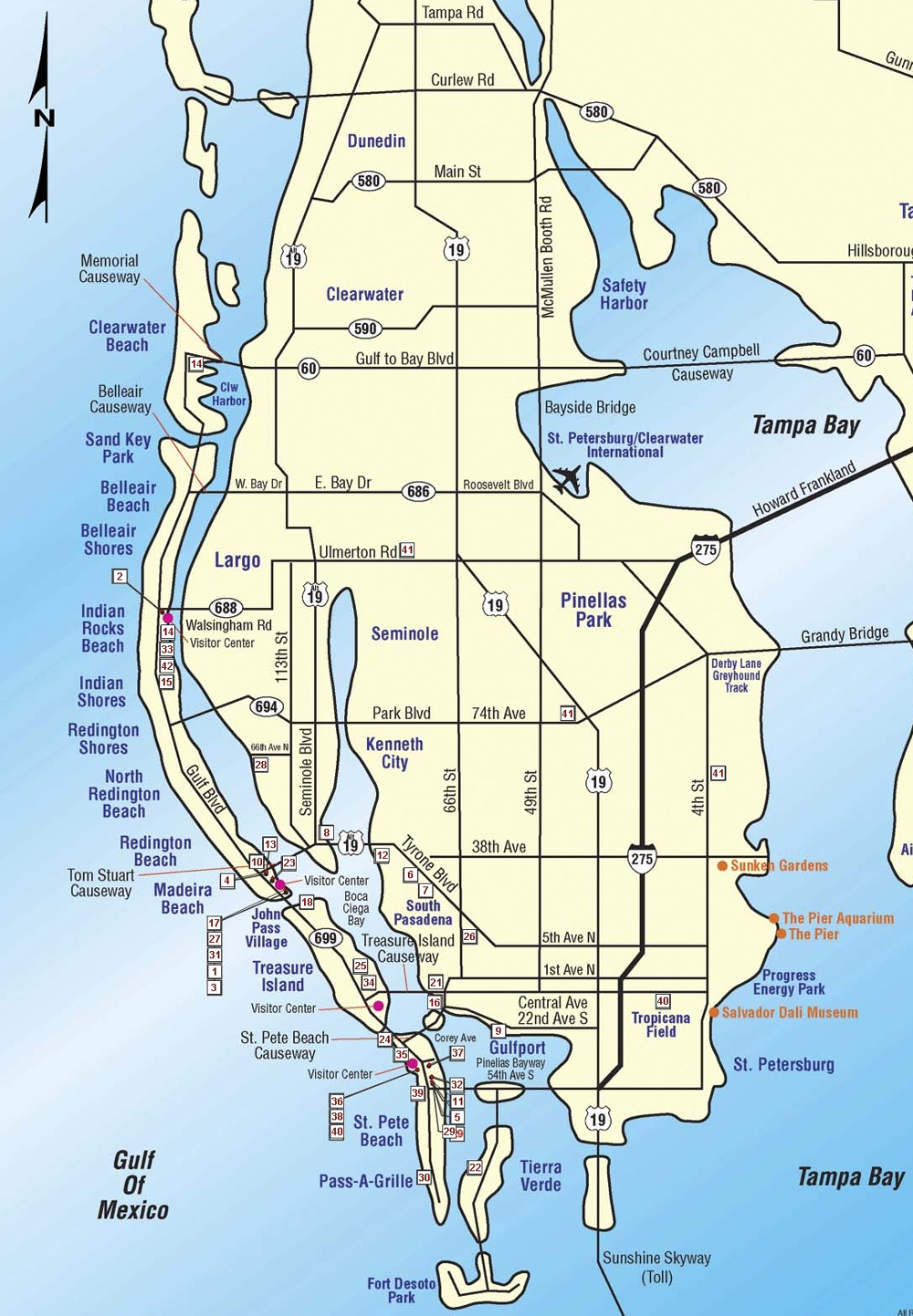 map of pinellas county beaches While You Re Away Home Watch Services map of pinellas county beaches